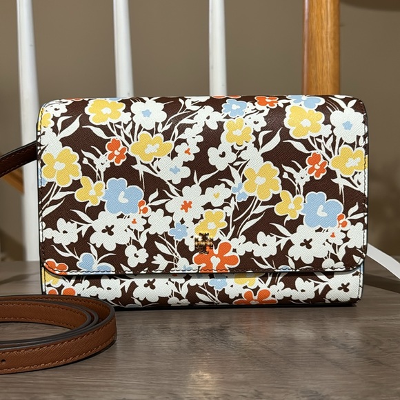 ❌SOLD❌NWT Tory Burch Emerson Printed Combo Crossbody Bag - Picture 2 of 10